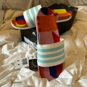 Adidas Adilette Comfort Slides Belgium Collaboration Women 9/Men 8 RARE